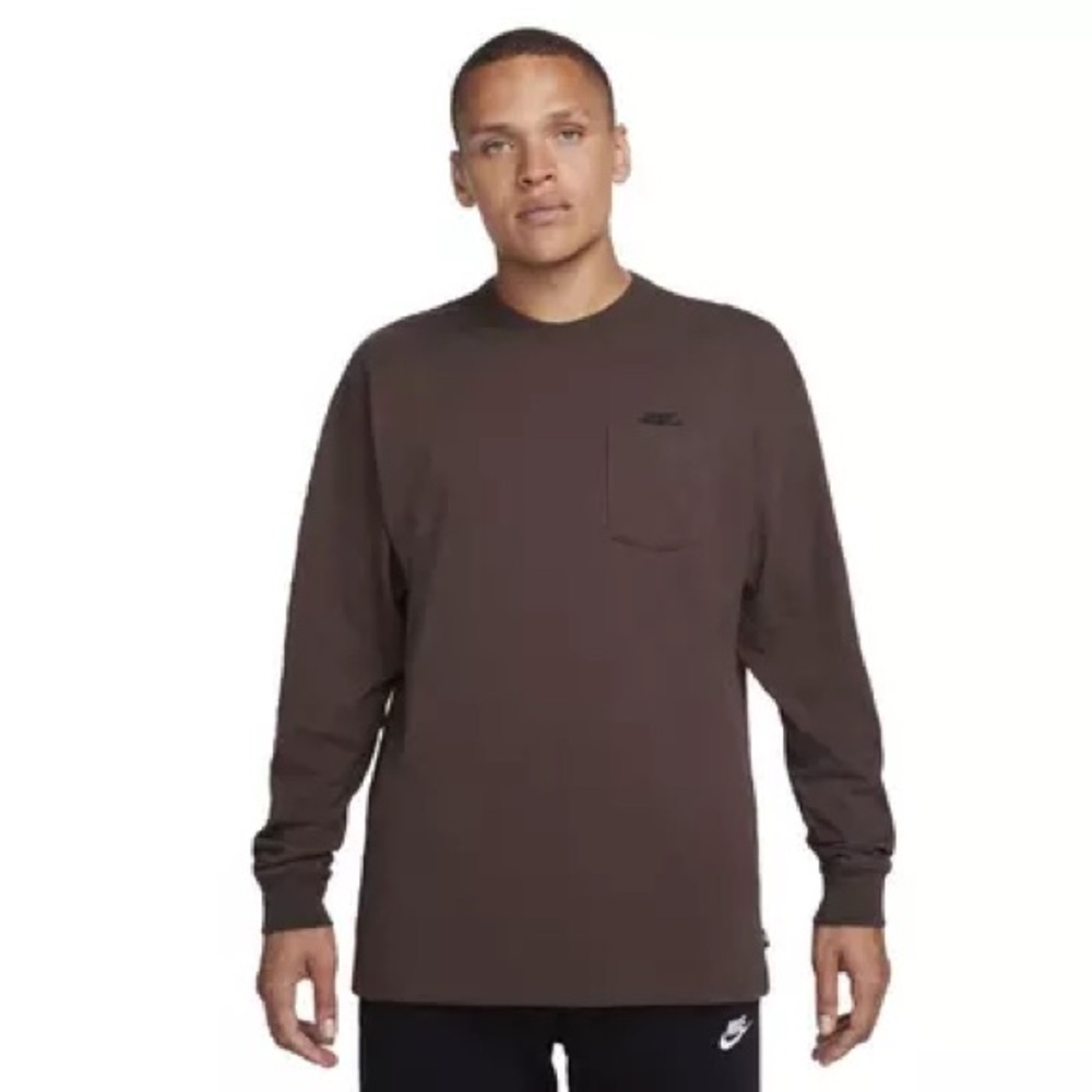 Nike Sportswear Premium Essentials Men's Long Sleeve Pocket T-Shirt Loose Fit XL
